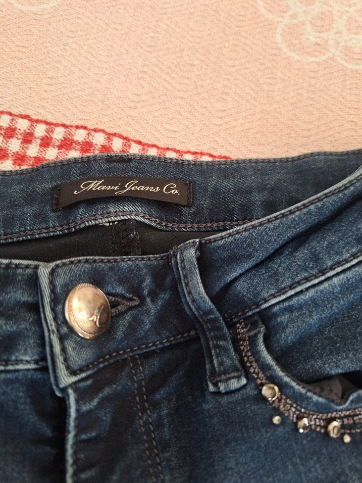 Kadın Lacivert ispanyol paça pantolon - Görsel 5