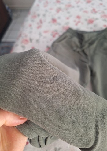 Haki Rahat Kesim Kadın Eşofman Altı - Görsel 4