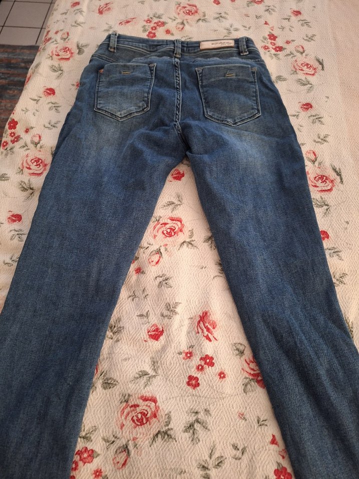 Kadın Mavi Denim Regular Fit Jean - Görsel 4