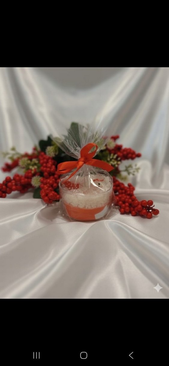 Renkli Kırmızı Mum ve Mumluk Seti - Görsel 3