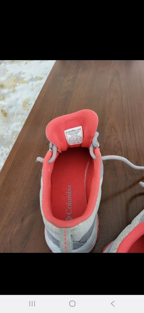 Kadın Beyaz Gri columbia spor ayakkabı - Görsel 5