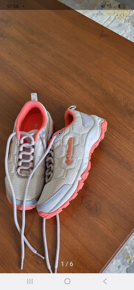 Kadın Beyaz Gri columbia spor ayakkabı - Görsel 2