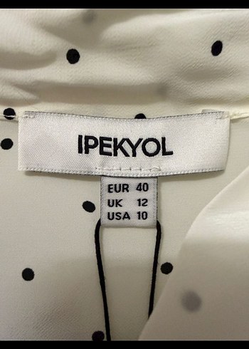 Puantiye Desenli V Yakalı Kadın Gömlek - Görsel 2