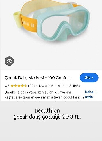 Dalış gözlüğü 