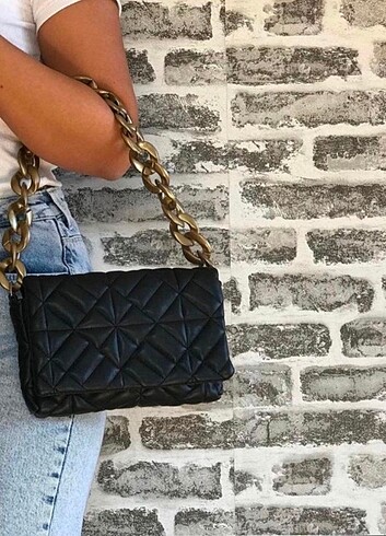 Kadın plastik askılı günlük omuz çantası 