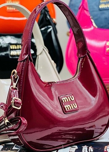Miu miu rugan çanta el ve omuz çantası 