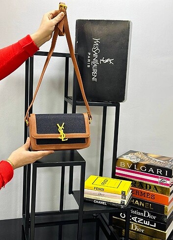  Beden siyah Renk Ysl çanta a kalite 