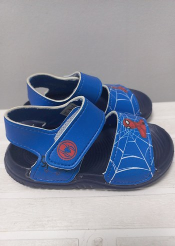 Spider-Man Erkek Çocuk Renkli Örümcek Adam Desenli Cırt Cırtlı Sandalet