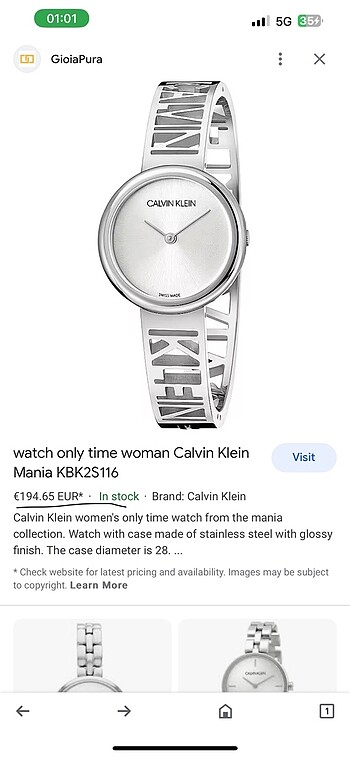  Beden gri Renk Calvin klein saat