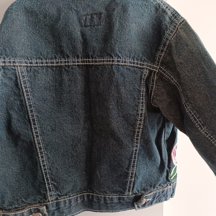 ONLY KİDS-NAKIŞLI JEAN CEKET-9Y - Görsel 2