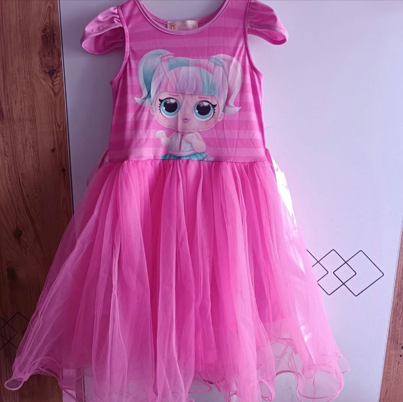 LADYLOU-PEMBE-TÜTÜLÜ ELBİSE-7 - Görsel 3