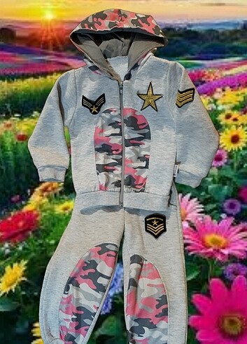 KOTON KİDS-APOLETLİ-KAMUFLAJ DETAYLI EŞOFMAN TAKIMI - Görsel 3