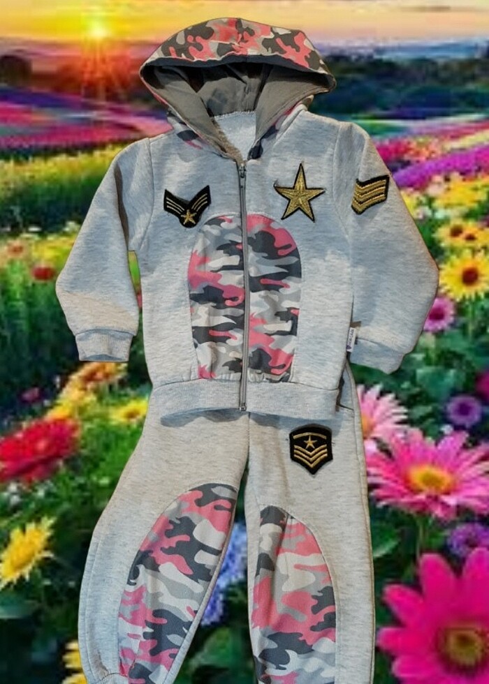 KOTON KİDS-APOLETLİ-KAMUFLAJ DETAYLI EŞOFMAN TAKIMI - Görsel 3