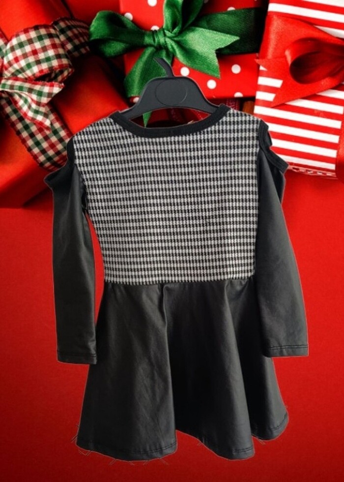 ORGANIC-SİYAH-EKOSELİ-ABİYE ELBİSE-2 Y - Görsel 2