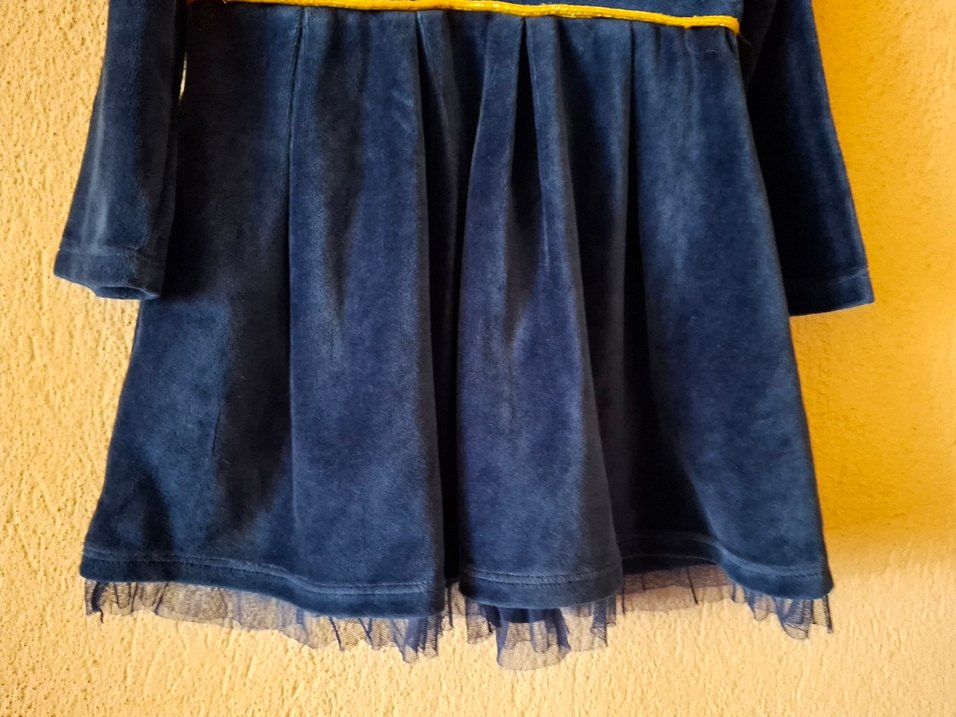 E-BEBEK MARKA-KADİFE ELBİSE-1 Y - Görsel 4