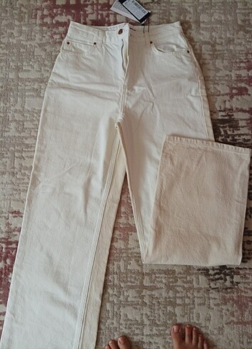 Kadın bej wide leg pantolon 