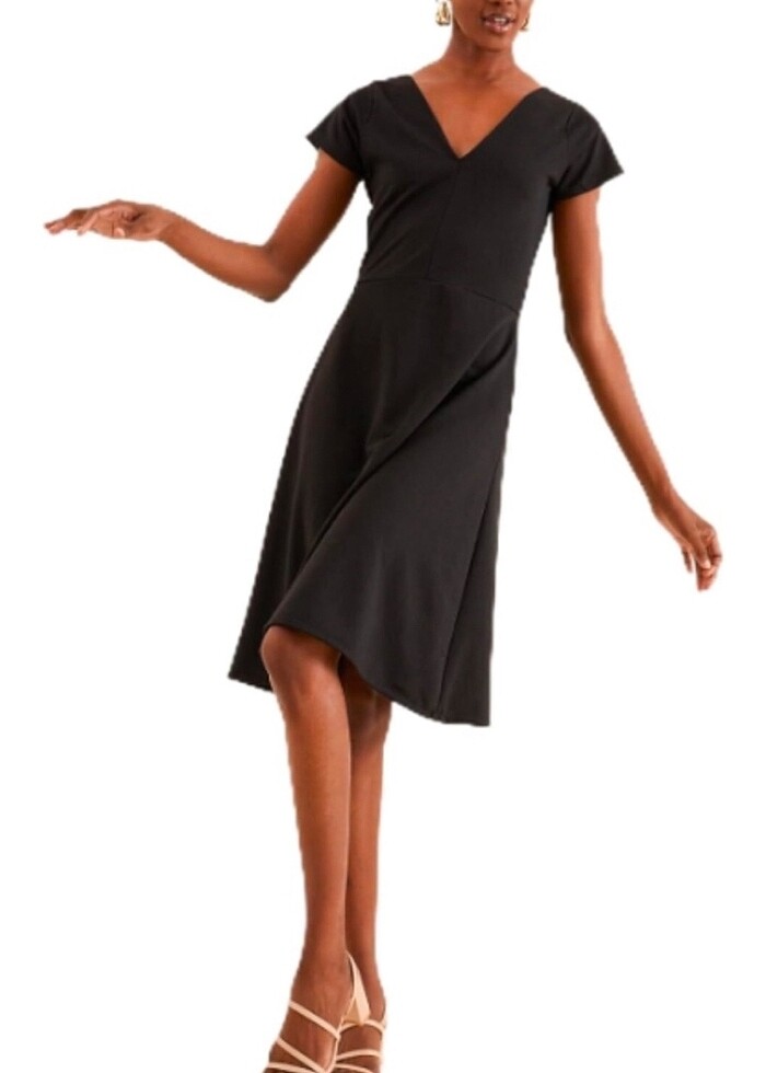 Büyük beden siyah elbise - Görsel 2