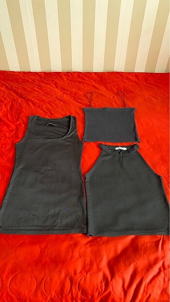 3 adet crop / bluz