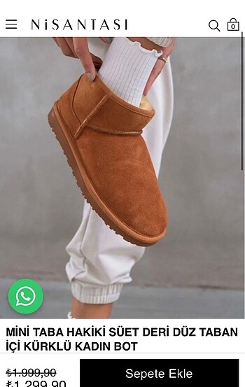 Hakiki süet ugg bot
