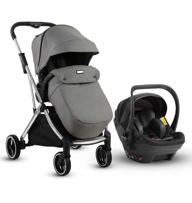 Gri Bebek Arabası - Görsel 2