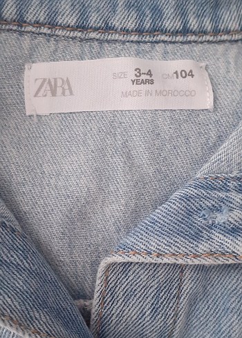 Kız Çocuk Denim Kısa Kollu Gömlek - Görsel 7