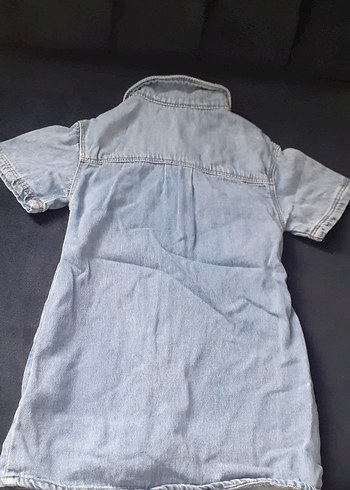 Kız Çocuk Denim Kısa Kollu Gömlek - Görsel 6