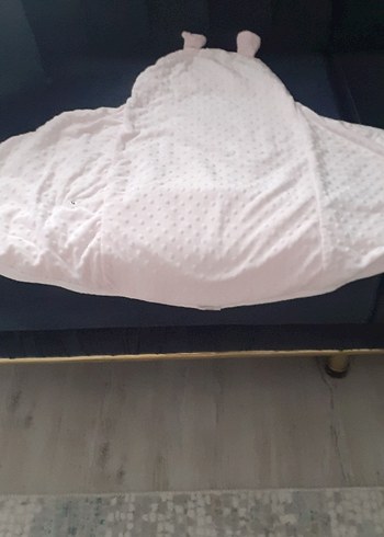 Pembe Bebek Battaniyesi Kapüşonlu Yumuşak Kumaş - Görsel 9