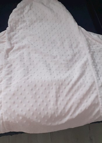 Pembe Bebek Battaniyesi Kapüşonlu Yumuşak Kumaş - Görsel 8