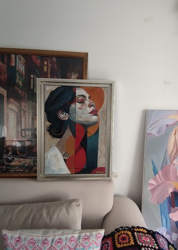 Tasarımcı yağlıboya portre tablo