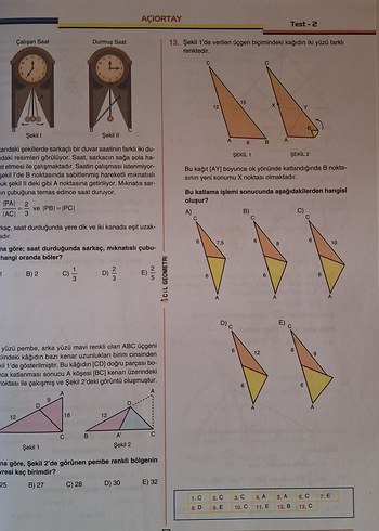 Acil Geometri TYT-AYT Soru Bankası