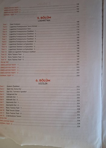 Beden Renk BİLGİ SARMAL Matematik AYT Soru Bankası