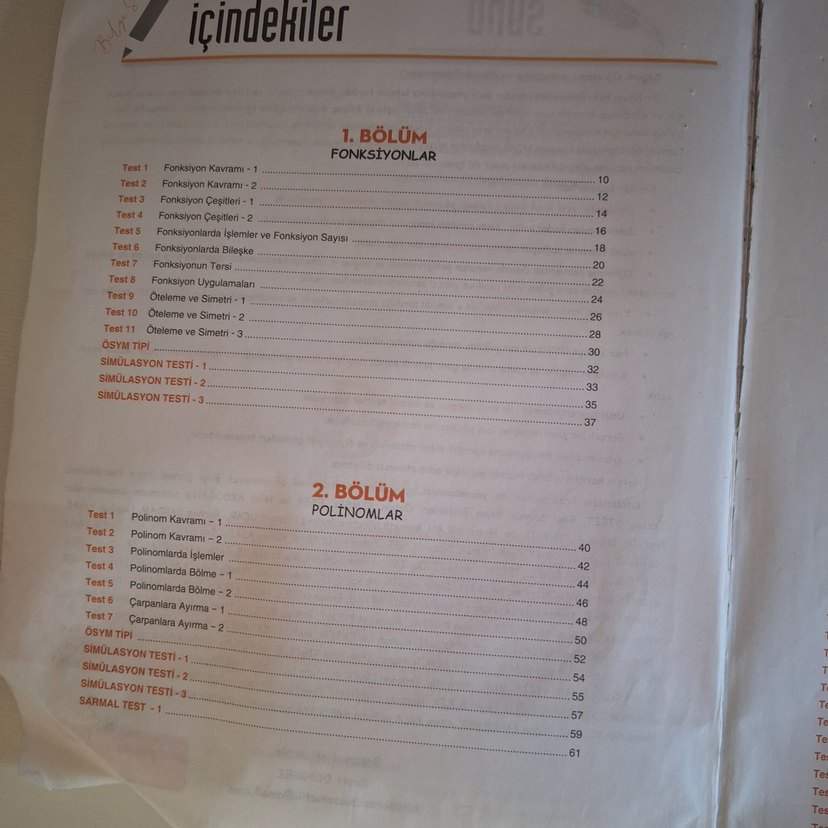 BİLGİ SARMAL Matematik AYT Soru Bankası - Görsel 2