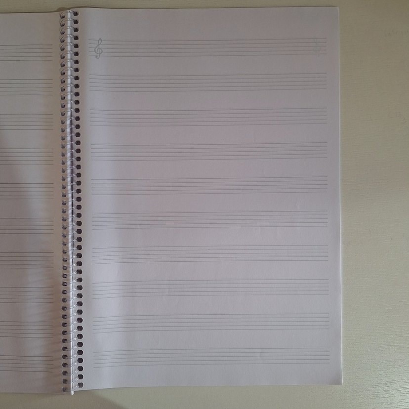 Pembe Spiralli Müzik Defteri A4 40 sayfa - Görsel 3