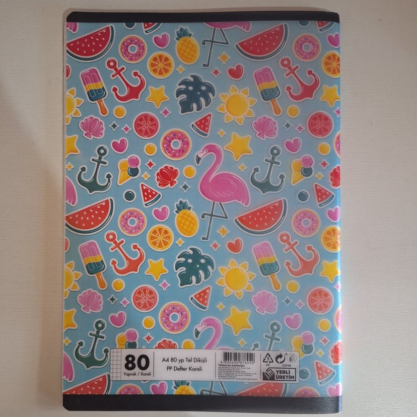 A4 80 sayfa kareli defter Rhino Dikişli - Görsel 2