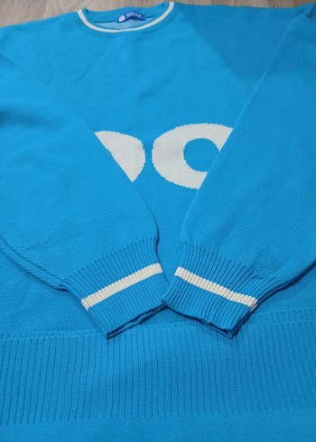 Mavi Örme Hamile Uzun Kollu Kazak ince kazak - Görsel 2