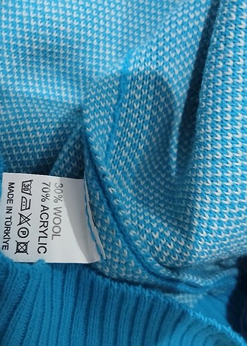 Mavi Örme Hamile Uzun Kollu Kazak ince kazak - Görsel 3