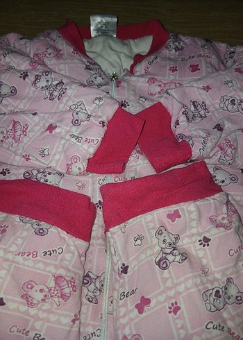 Kız Bebek Pembe Fermuarlı Uyku Tulumu - Görsel 4