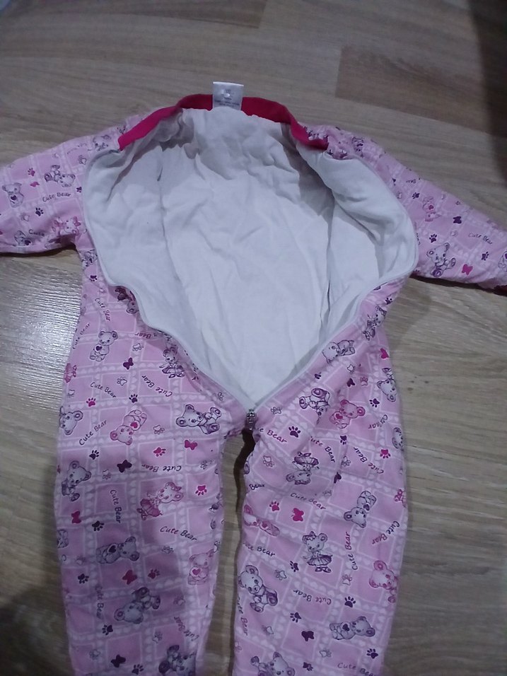 Kız Bebek Pembe Fermuarlı Uyku Tulumu - Görsel 3