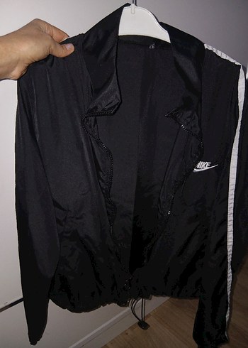 Nike Siyah Fermuarlı Rüzgarlık - Görsel 2