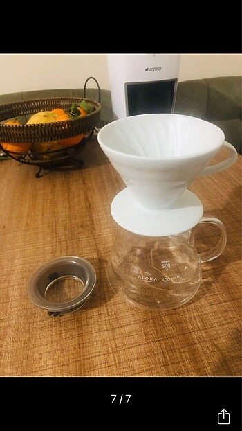 V60 filtre kahve demleme seti