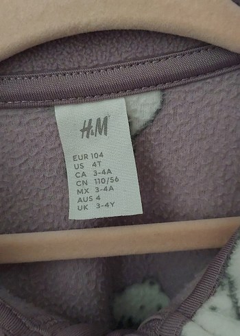 Kız Çocuk Gri Desenli Peluş Ceket - Görsel 2