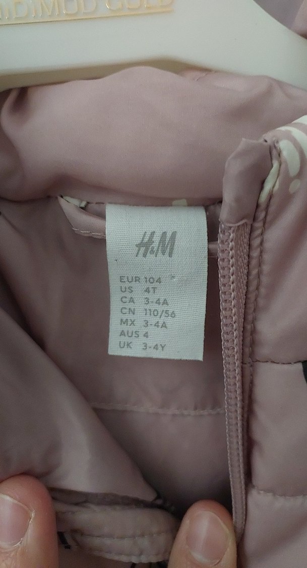 Kız Çocuk Pembe Baskılı Mont - Görsel 2