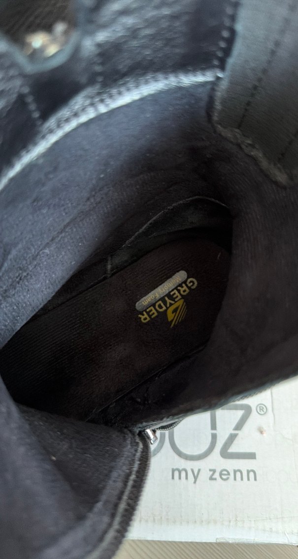 Kadın Siyah Deri Tokalı Bot - Görsel 3