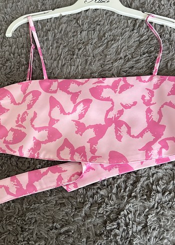Pembe Desenli Mini Büstiyer - Görsel 2