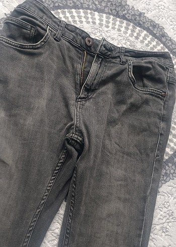 Gri Dar Kesim Erkek Kot Pantolon - Görsel 2