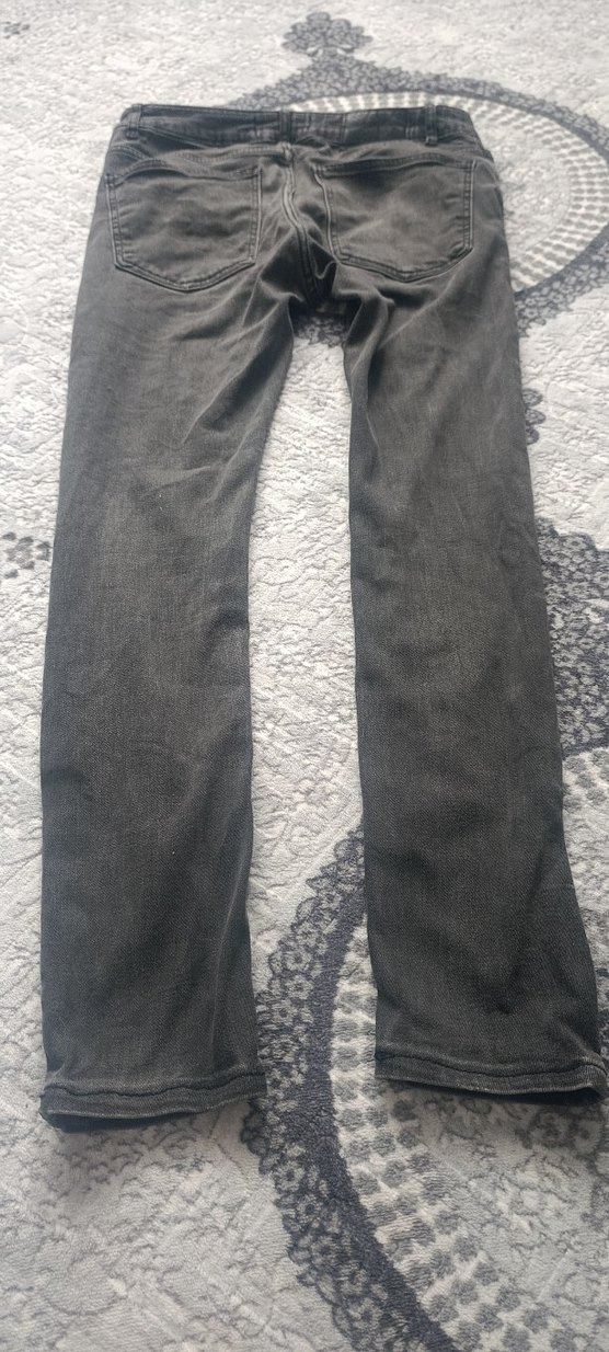 Gri Dar Kesim Erkek Kot Pantolon - Görsel 4