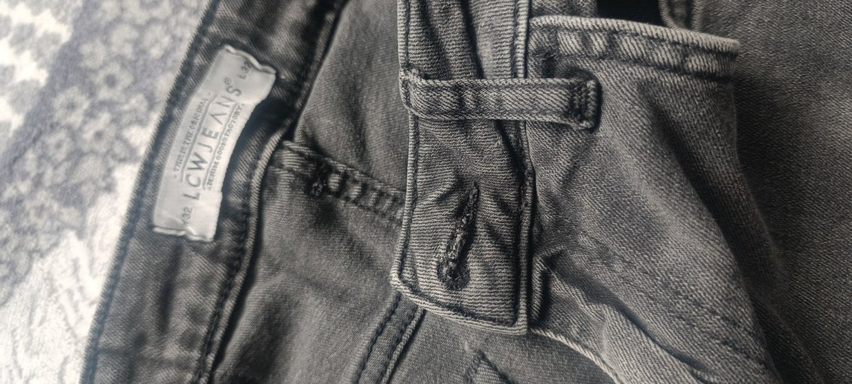 Gri Dar Kesim Erkek Kot Pantolon - Görsel 3