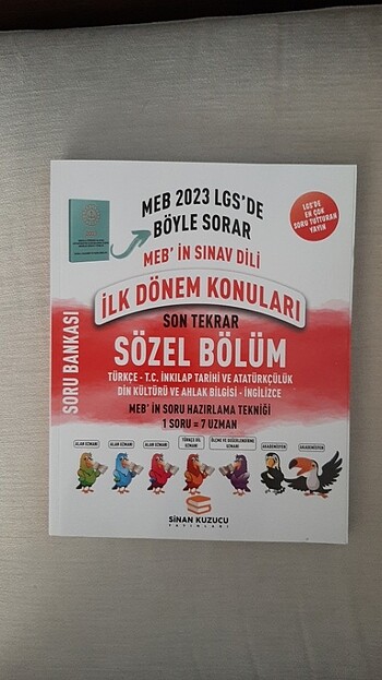 8.sınıf ilk dönem sözel bölüm soru bankasi 