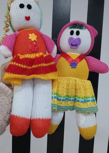 Renkli Örgü Bebek Seti