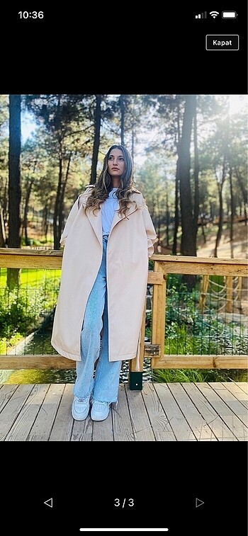 universal Beden kahverengi Renk Zara trençkot